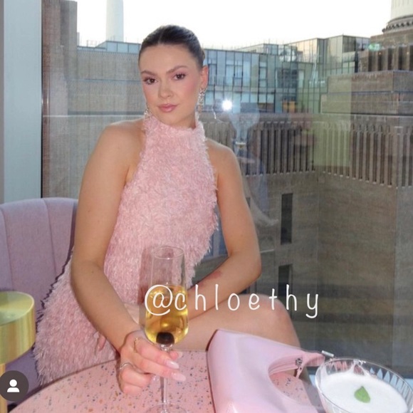 Zara FEATHERY KNIT HALTER DRESS - Picture 5 of 16